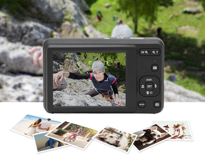 柯达（Kodak）FZ55 数码相机 1635万 2.7“屏 5光变 28mm广角 1080P高清 黑色套装（相机+32G卡+读卡器+包）